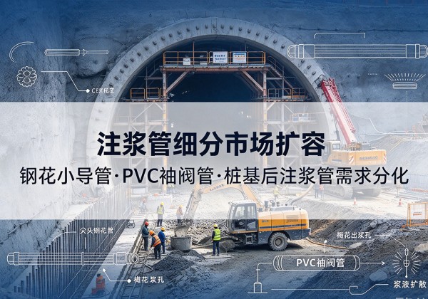和硕注浆管细分市场扩容，隧道钢花小导管、PVC 袖阀管、桩基后注浆管需求分化